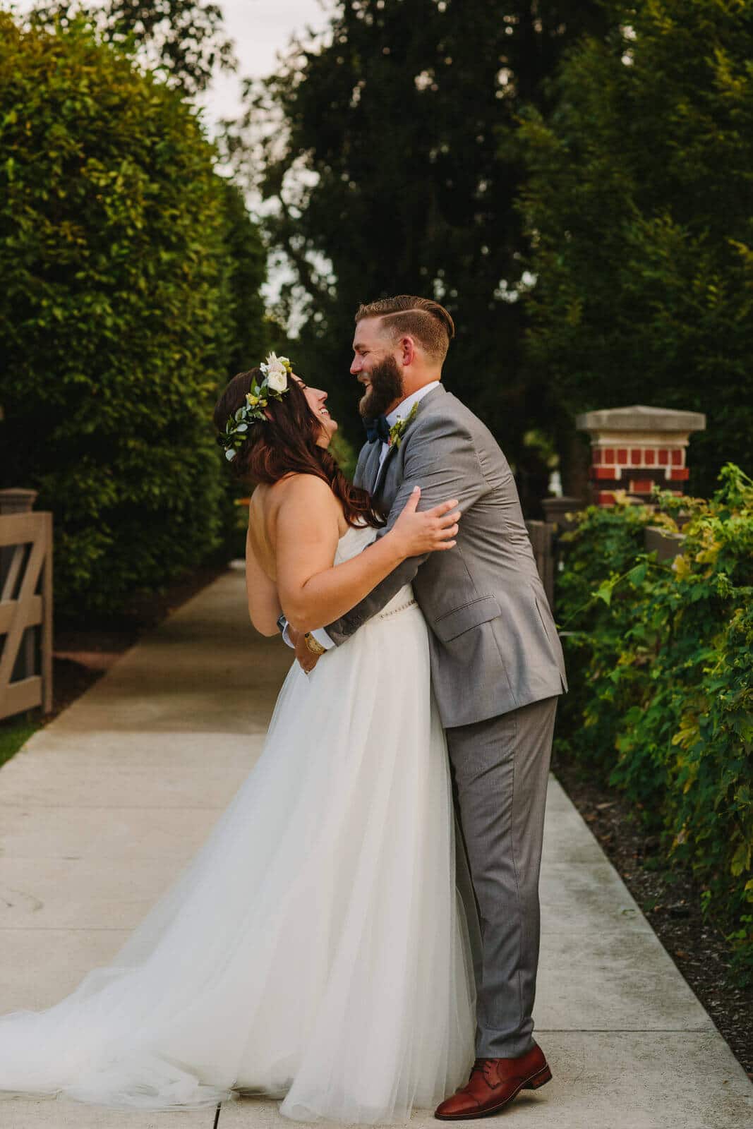 Adam Lowe photography, Columbus, Ohio, wedding, bride and groom, style, cool, editorial, fashion, downtown, outdoor wedding, bride and groom, wedding dress, Franklin park conservatory,